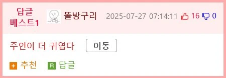 구라치다 걸린 멍뭉이 .gif