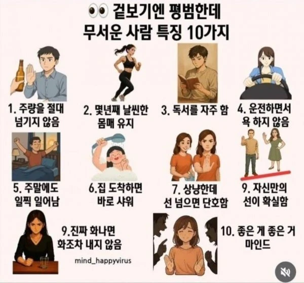 겉보기엔 평범한데 무서운 사람들.