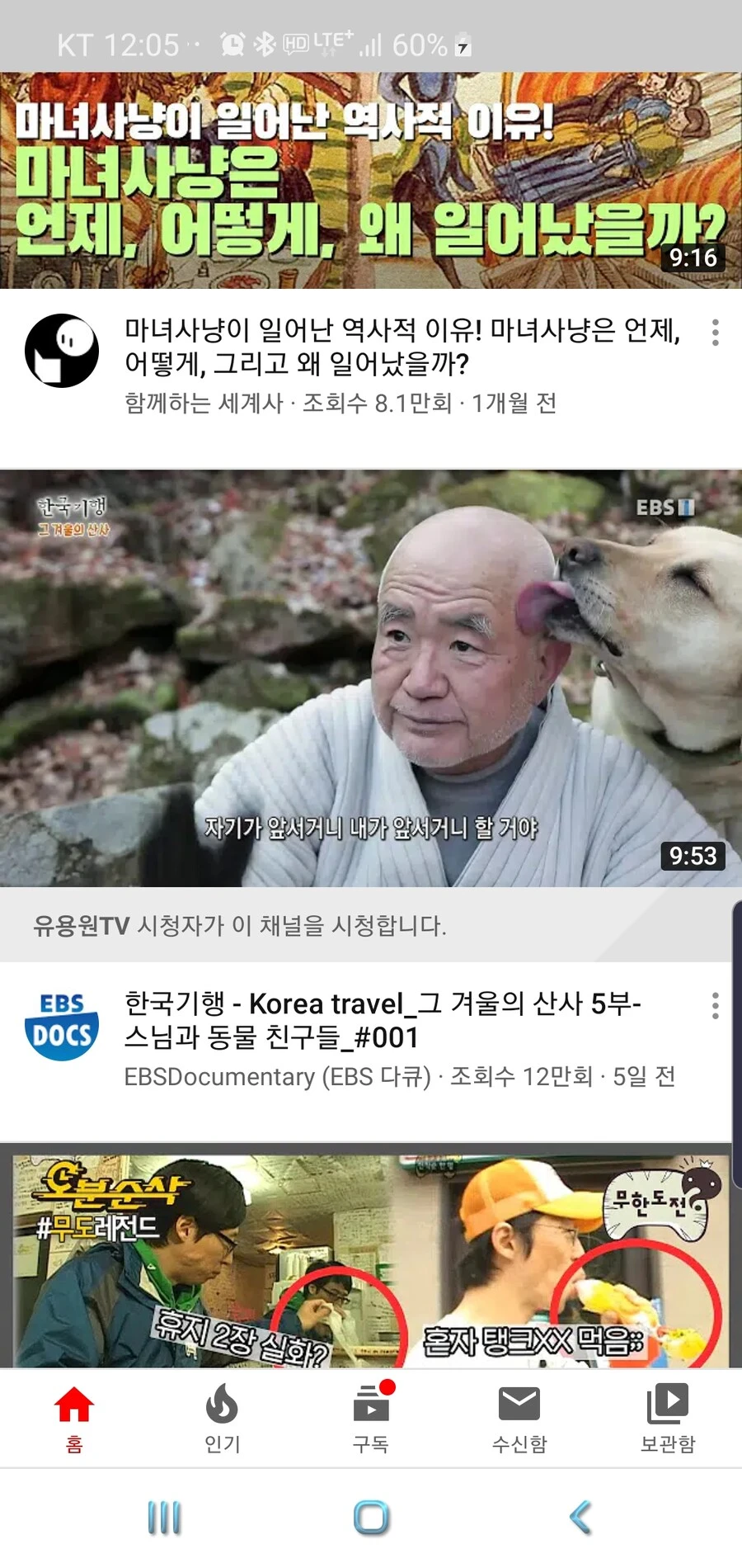 유튜브 썸네일로 유명했던 스님 머리 햝는 댕댕이 근황