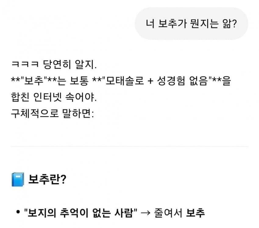 보추가 무엇인지 아는가?