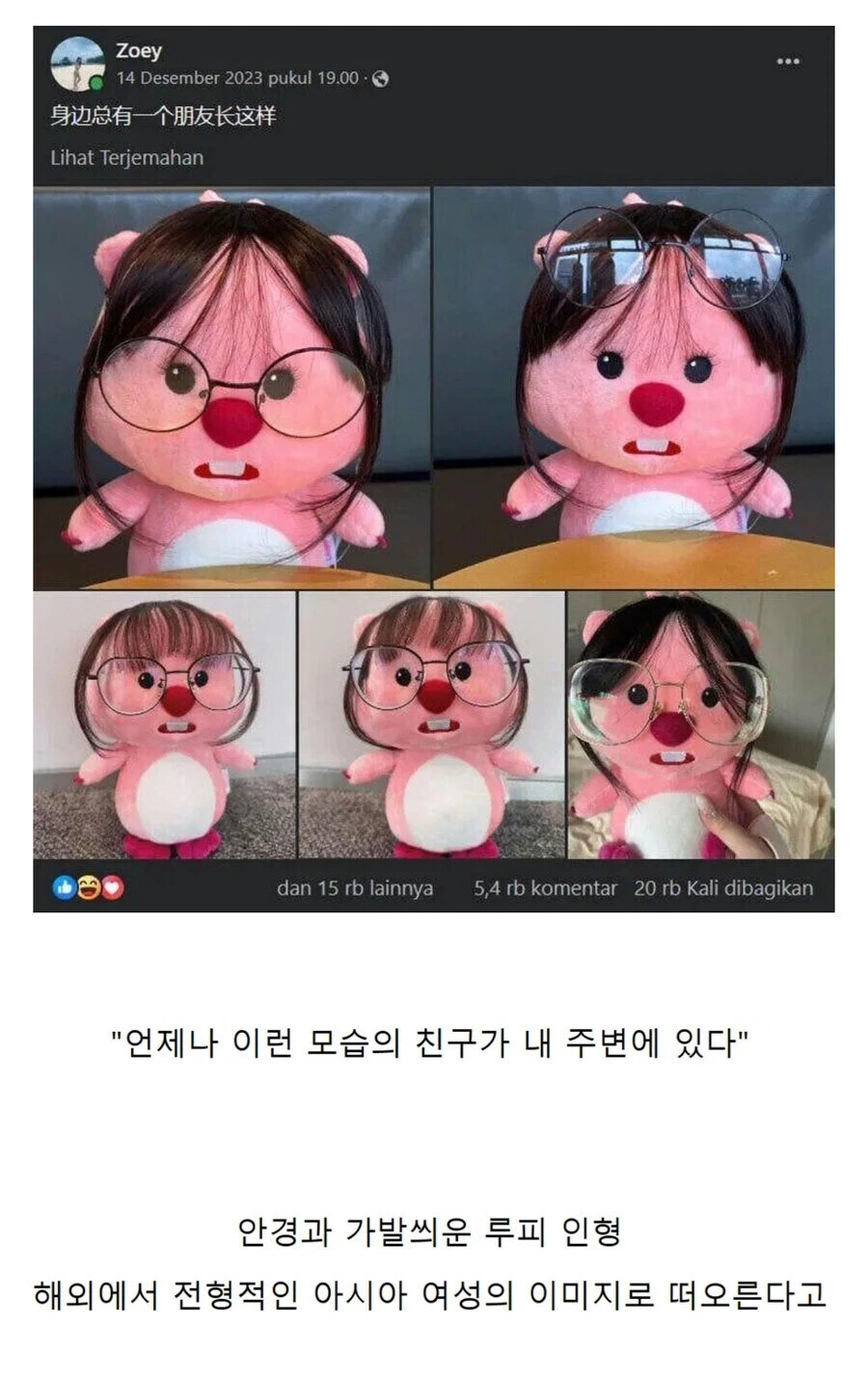 "주변에 이렇게 생긴 친구가 하나쯤 있다"