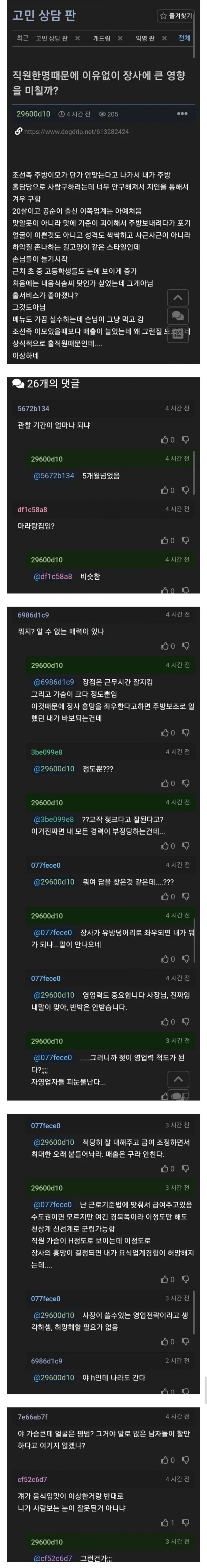 홀직원이 가게 매출에 끼치는 영향력