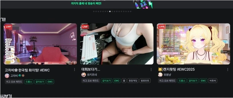 네이버 치지직에 이런 몸매를 지니신 분이..