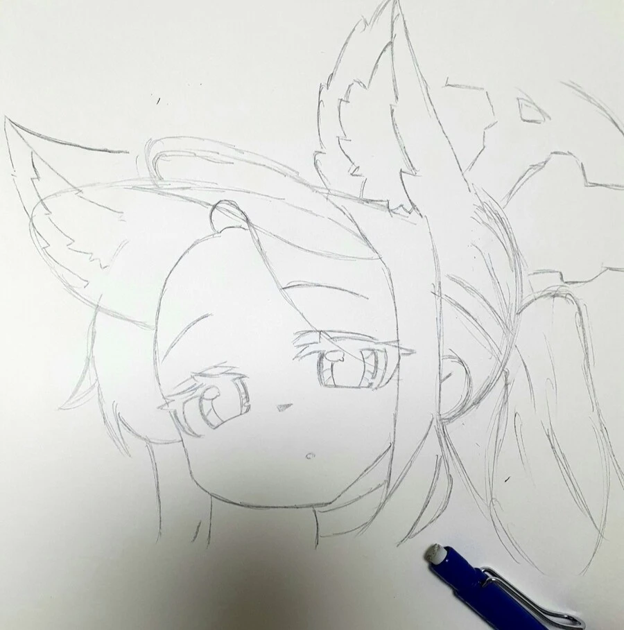 블루아카) 세이아 처음 밑그림