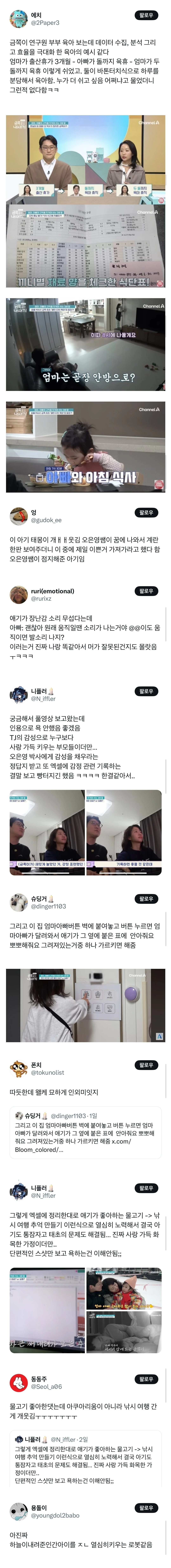 하늘이 내려준 인간 아이를 열심히 키우는 로봇같음