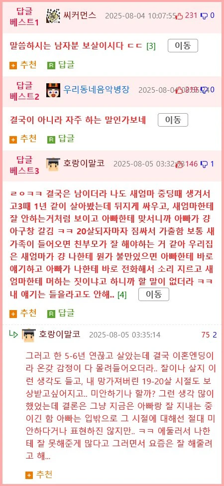 펌) 해서는 안 될 말을 해버린 새엄마