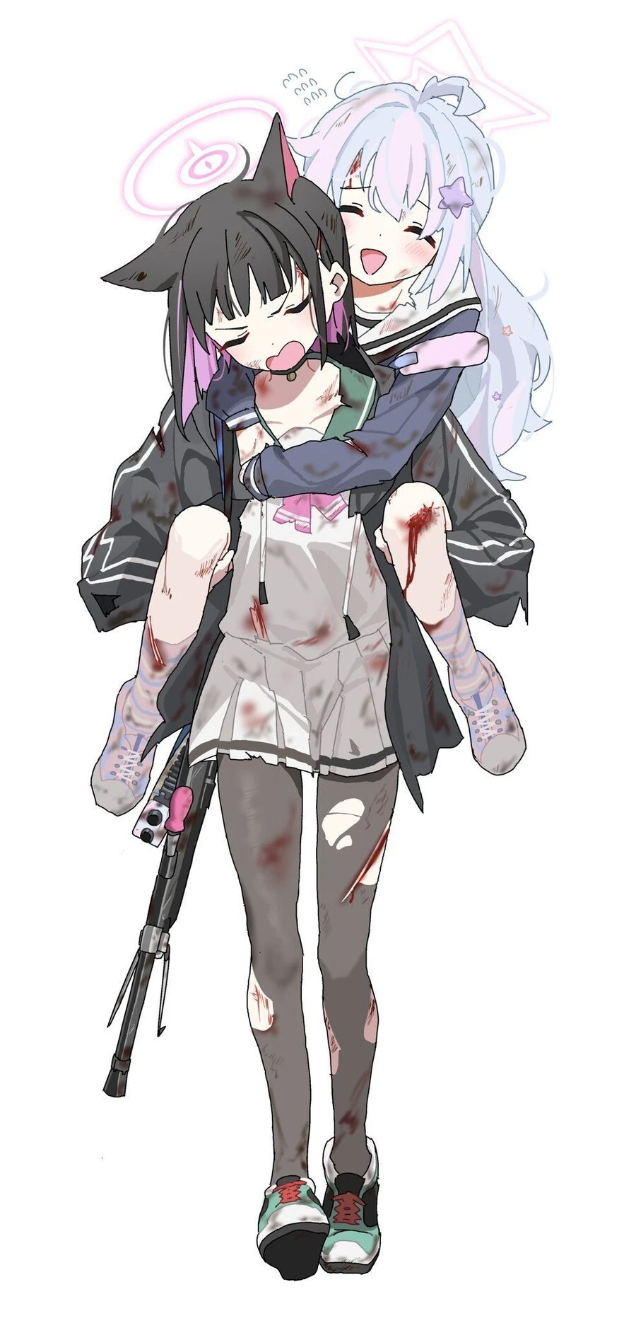 블루아카) "아 정말 나보다 약해빠진 주제에 나대기나하고 정말"