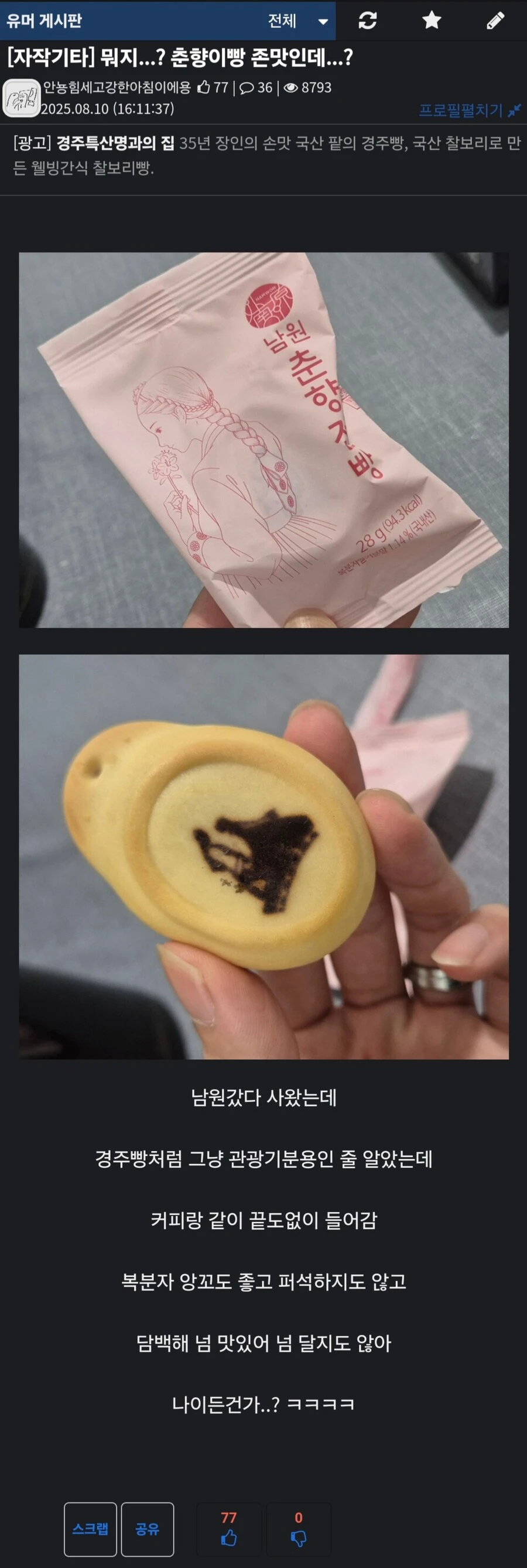 의외로 개맛있는 지역 특산물 빵들