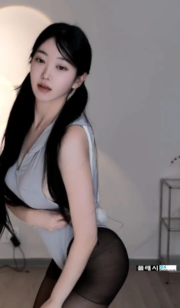 골반이 빛나는 하니니 회색 하이레그 검스