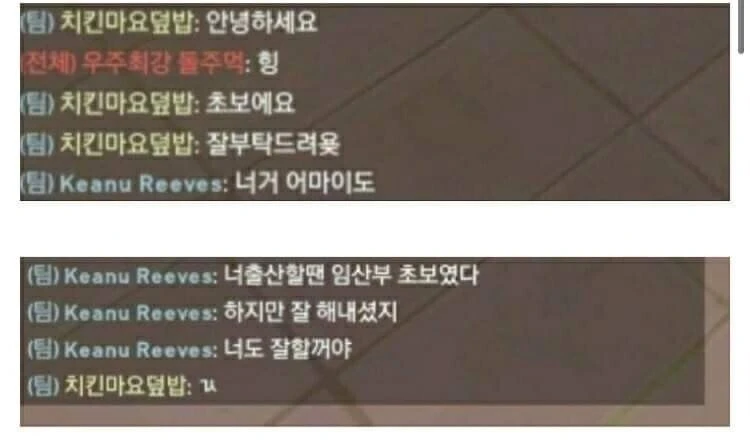???: "너거 엄마도 초보였음"